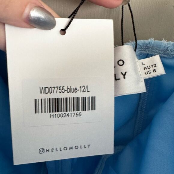 Hello Molly Light Blue Strapless Mini Dress - Picture 5 of 7